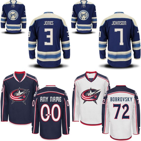 

Youth Kids Columbus Blue Jackets Jersey #3 Seth Jones #7 Jack Johnson #13 Cam Atkinson Custom Hockey Jerseys Any Name and Any Number