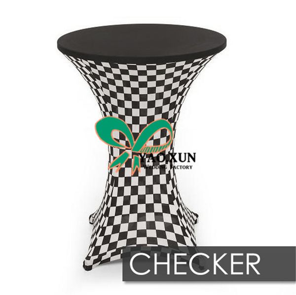 Printed Lycra Spandex Table Cloth Bistro Cocktail Table Cover For Wedding Decoration Large White Tablecloth Blue Table Cloths From Yaoxun5825