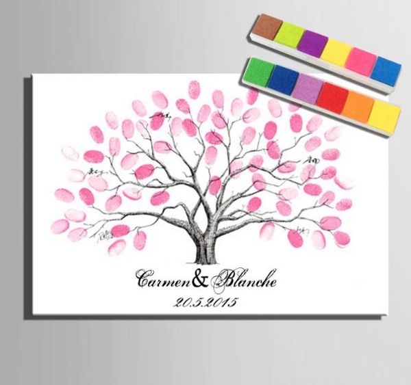 Acheter Empreinte Digitale Arbre Signature Toile Peinture Voiture