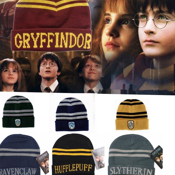 

Гарри Поттер Beanie Гриффиндор Слизерин Череп Caps Hufflepuff Рейвенкло Косплей Caps Полосат