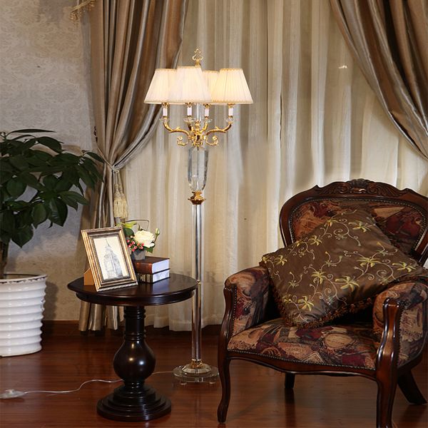2019 European Living Room Crystal Floor Lamp El Luxor Hotel Engineering Lamp Club Lobby Hotel Lobby Decoration Villa Gold Crystal Floor Lamp From