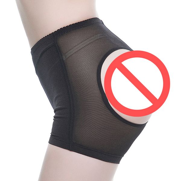 

hollow underwear hip pants pants buttocks abdomen gauze underwear body shaping lotion pp ms boxer briefs 8608, Black;white