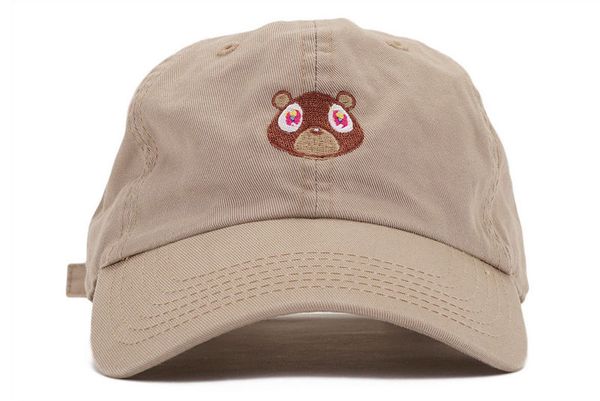 

Khaki Tan Kanye West Graduation College Dropout Bear Dad Hat Never not weird Baseball Cap Hip Hop Summer sad meme frog Kermit hat