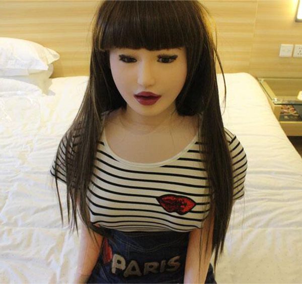 Sexy echte Liebe Puppe Lebensgröße halb solides Silikon Sex Puppen für Männer realistische Muschi japanische Schaufensterpuppe Sexpuppe Erwachsene Sexspielzeug