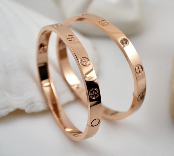 

Новая пара браслет горячий крест слова титана стали розовое золото браслет титан