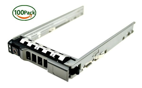 

100xpcs dell 2.5" hard drive tray caddy md1420 md3420 - 8fkxc 08fkxc r430 r630 r730 r610