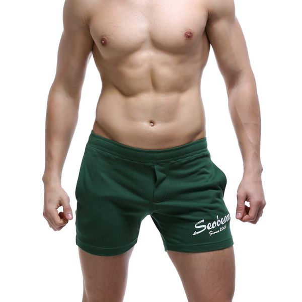 

wholesale-new seobean men's shorts cotton casual shorts summer fashion home shorts 5colors s m  xl, White;black