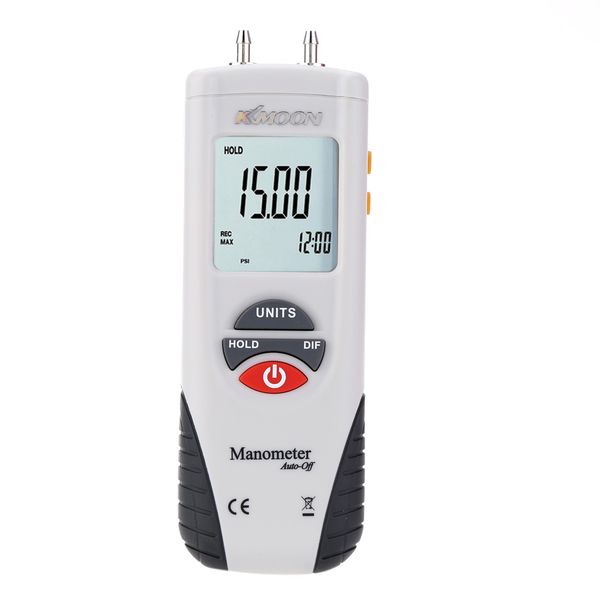 Freeshipping Handheld-Hochleistungsmanometer Luftvakuum-Manometer-Messgerät Differenzial-Digitalmanometer manometro presion