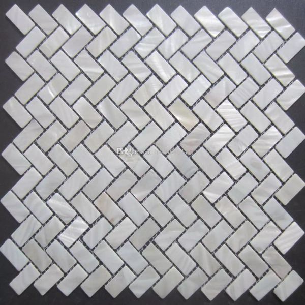 New Herringbone Mosaic Tile Mother Of Pearl Shell Mosaic Tiles