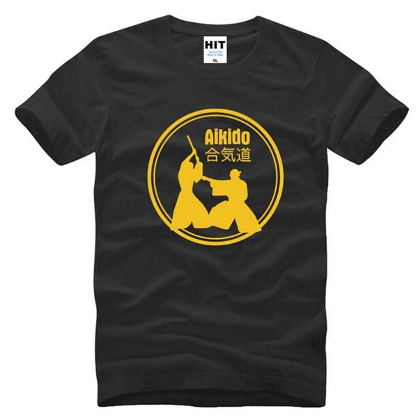 

new personalized japan wushu aikido t shirts men fashion short sleeve kung fu training t-shirt man sport fitness clothes tee, White;black