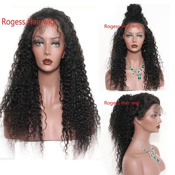 

beautiful long black womens afro curly womens lace front synthetic hair wig