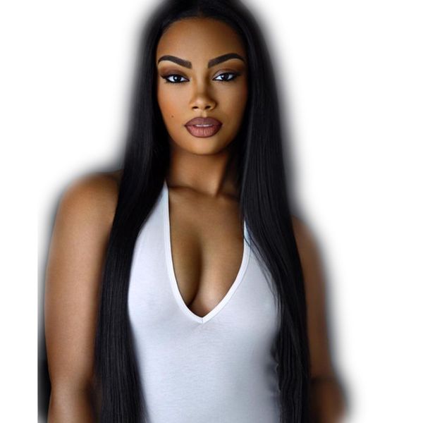 Celebrity Long Straight Glueless Full Lace Human Hair Wigs For