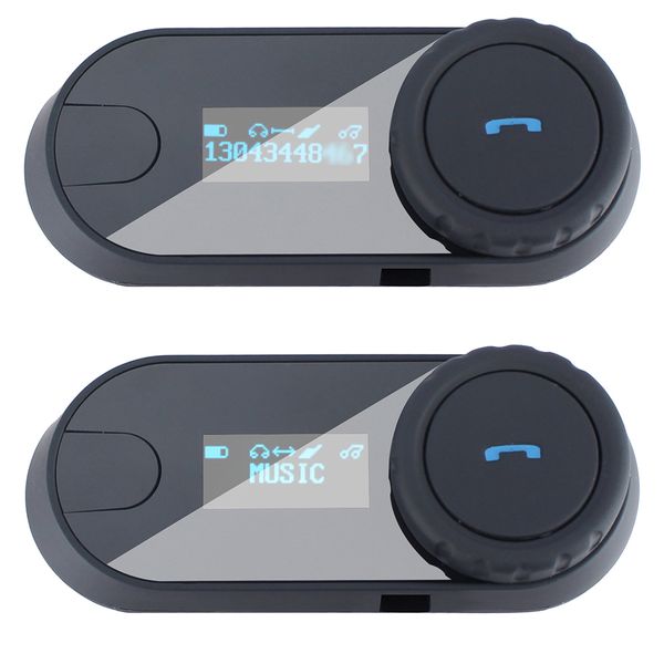 2x 3 Rider 800M Bluetooth Interphone Headset Motorcycle Helmet Intercom FM Radio