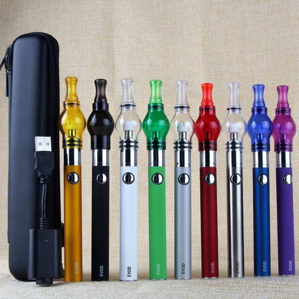 

e cigarette charger starter kit usb tank tank globe for wax herb vapor evod ego m6 dry case zipper glass atomizer qqobh