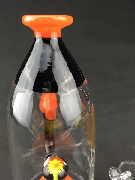 Tubo de fumo da garrafa da garrafa de vidro de vidro transparente, concessões diretas do preço direto da fábrica de 14mm