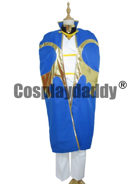 Code Geass Kururugi Suzaku Traje Cosplay Terno Uniforme + Manto