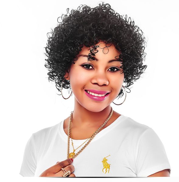 Products Afro Kinky Curly Wigs For Black Women Black Short