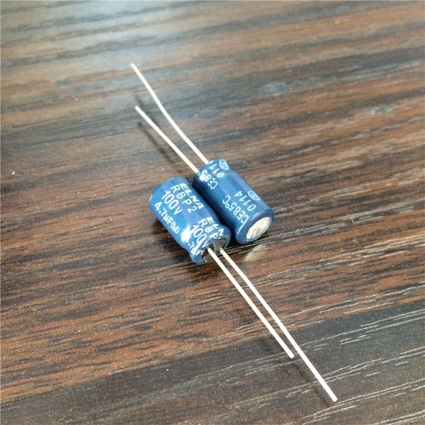 

wholesale- 50pcs 4.7uf 100v japan elna r2b series 6.3x11mm 100v4.7uf rbp2 bipolar audio capacitor