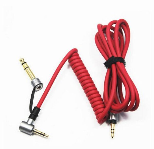 

3.5 to 3.5 / 6.5mm spring to record audio cable two use spring audio cable 50pcs/lot