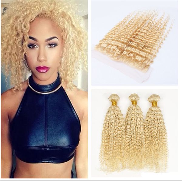 2019 613 Deep Curly Human Hair Weaves For Black Women Kinky Curly