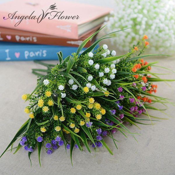 

wholesale- vivid p.tenuiflora green grass plants artificial flower babysbreath decorative flower for artificial lawn/home vase decoration