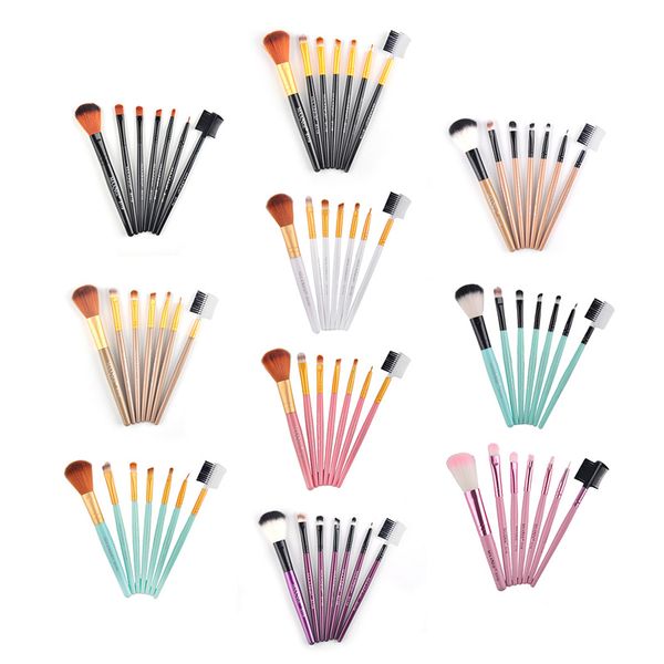 

sell 7pcs portable cosmetic makeup brush set make up brushes kit portable makeup brush
