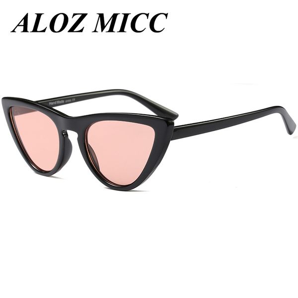 

ALOZ MICC Fashion Cat Eye Sunglasses Women Brand Vintage Sun glasses Female Shades Transparent Frame Style Eyewear oculos Goggle A324