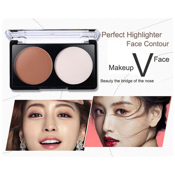 

4patterns face shading powder contour highlighter bronzer palette makeup set new