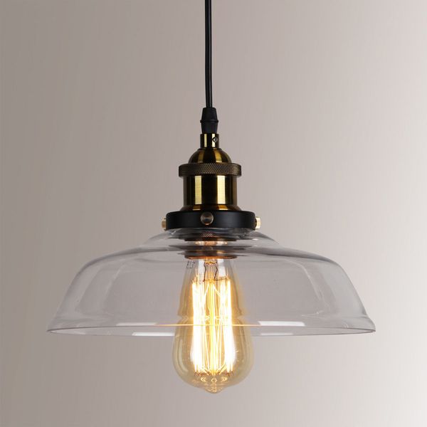 Whole Brand New Antique Vintage Style Ceiling Light Whole Brand New Antique Vintage Style Ceiling Light Metal Pendant Lamp Glass Shade Clear Color