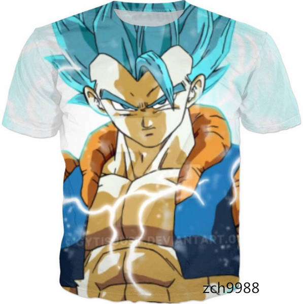 

новые прибытия женские / мужские япония аниме dragon ball аниме с коротким рукавом 3d печати футболка лето повседневная футболка s--5xl aa14, White;black