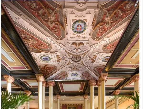 

European marble pattern zenith background wall murals 3d ceiling murals wallpaper