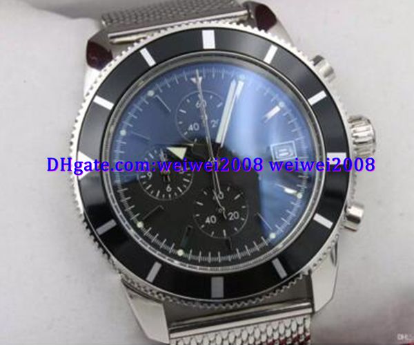 

luxury watch quartz watch men's black dial stainless steel silver band watch, Slivery;brown