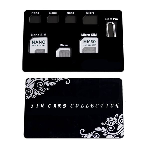 Sim Card Adapter Set Nano Sim Card Holder Case With Iphone Pin