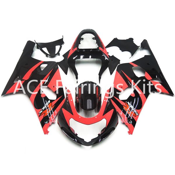 3 omaggi Nuovi kit carenatura moto iniezione ABS caldo 100% adatto per Suzuki GSXR600 GSXR750 K1 00-03 2000 2001 2002 2003 Stile rosa nero