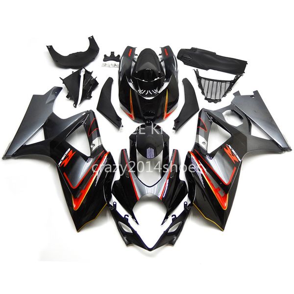 

5 gifts new abs motorcycle fairing kits 100% fit for suzuki gsxr1000 k7 2007-2008 gsxr 1000 k7 07-08 black article no.241
