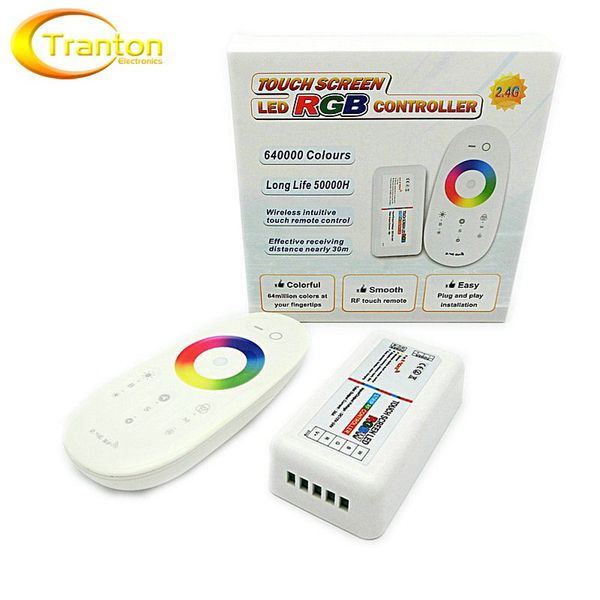 

2.4 G RGB LED контроллер 3channels 18A DC12-24V сенсорный экран пульт дистанционного управления для RGB светодиодные полосы.