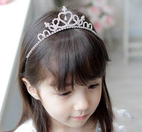Children Girls Tiaras Kids Hair Bows Girls Wedding Hair