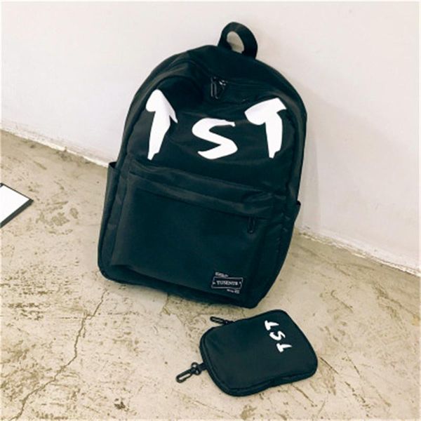 

fashion student pack backpack summer new college wind women bags junior school tide wind canvas female personality backpacks style #2123