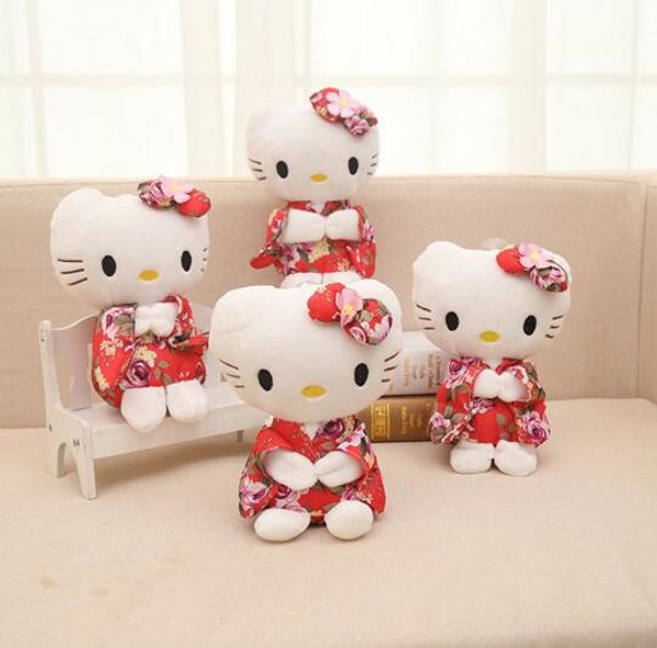 

Мультфильм Каваи Чучела Животных Аниме Милый Hello Kitty Плюшевые Игрушки Дети Студен