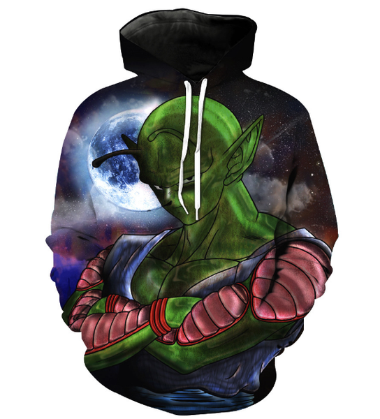 

новые моды для женщин / мужчин dragon ball z piccolo harajuku стиль смешно 3td печати случайные толстовки унисекс плюс размер kk88, Black