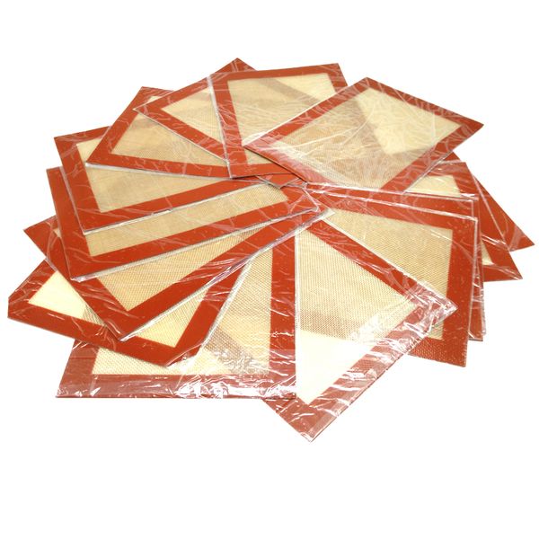 

8.5" x 11.5 " silicone baking sheet red square non-stick durable silicone baking mat 10 pcs/lot