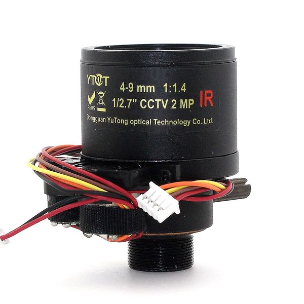 

m12 mount 1/3 inch 2mp ir cctv ip camera lens 4-9mm auto iris motorized varifocal mtv lens