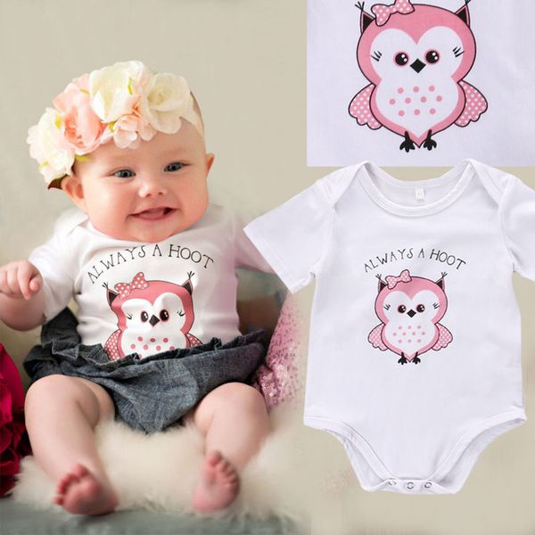 Toddler Vintage Porn - 2019 Newborn Baby Infant Girl Sweet Boutique Clothes Plain White Pink Cute  Romper Short Toddlers Bodysuit Porn Jumpsuit Knit Outfits Free Ship From ...