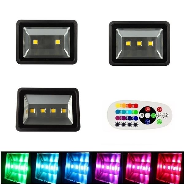 

200w 300W 400W RGB вел света потока с дистанционным управлением изменение цвета синхрони