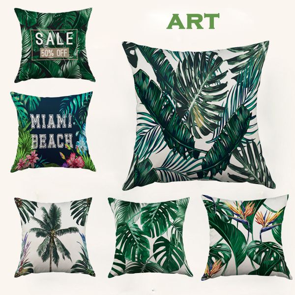 

Современный дизайн Тропический дождевой лес Наволочка Оптовая продажа в подушку