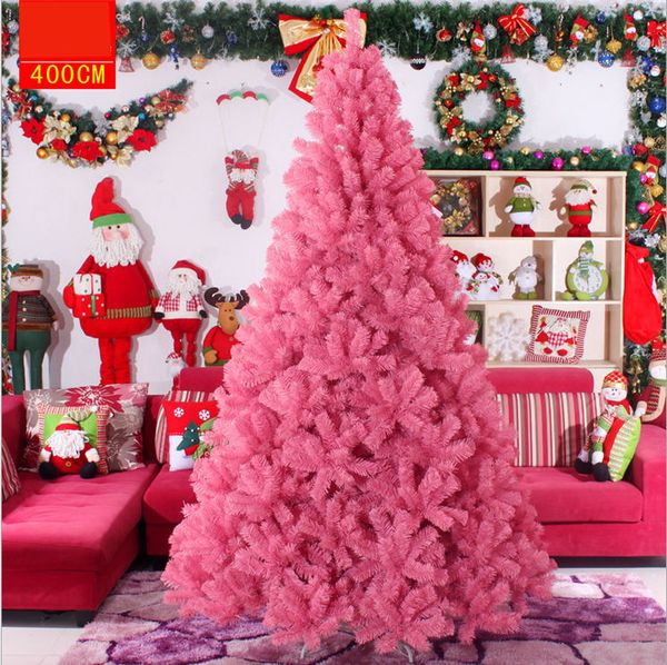 оптом 60cm300cm новые рождественские рождественские украшения дерево искусственное моделирование елочные елки розовые стиль деревьев вечеринка свадебные принадлежности