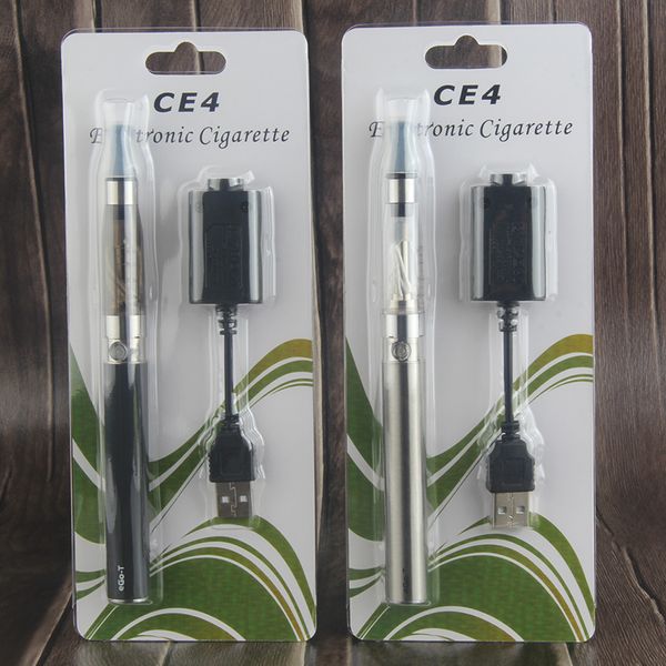 E-Zigarette eGo T CE4 Starter-Kit Einzel-CE5-Blister-Kits 650 mAh 900 mAh 1100 mAh EVOD-Batterie CE6 Clearomizer Zerstäuber Verdampfer Vapes Stifte