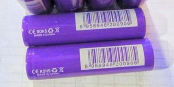 

high-quality purple imr 18650 batteries 35a 2500mah flat lithium for electronic cigarette box mod vape vape vaporizer e-cogarette