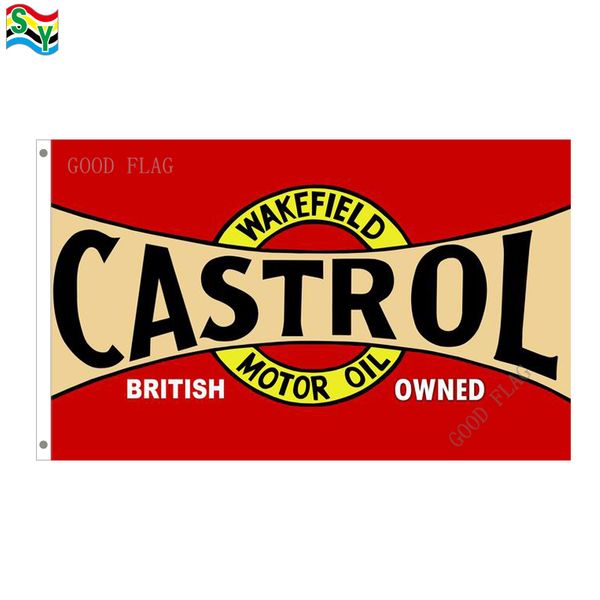 

goodflag castrol red flags banner 3x5 ft 90*150cm polyster outdoor flag