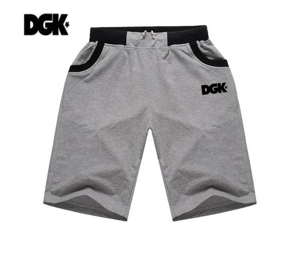 

m3030 s-5xl new style dgk fashion mens cotton shorts elastic waist casual knee length, White;black